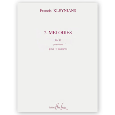 Kleynjans, Francis. 2 Melodies Op. 48