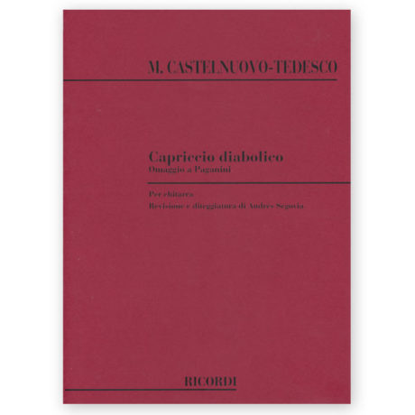 Castelnuovo-Tedesco, Mario. Capriccio Diabolico. Ed. Segovia - Image 3