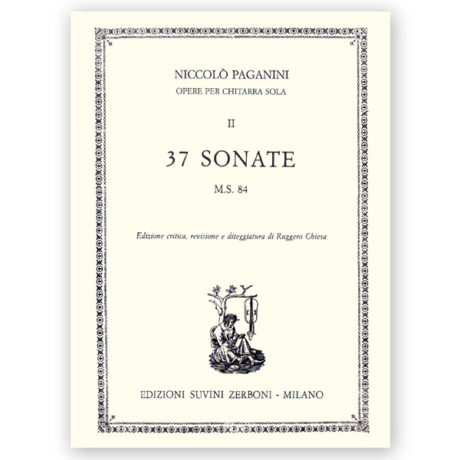 Paganini, Niccolò. Opere per Chitarra Vol. 2: 37 Sonate. Ed. Chiesa