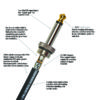 PW-AMSG Planet Waves American Stage Guitar and Instrument Cable (Straight) - Image 3