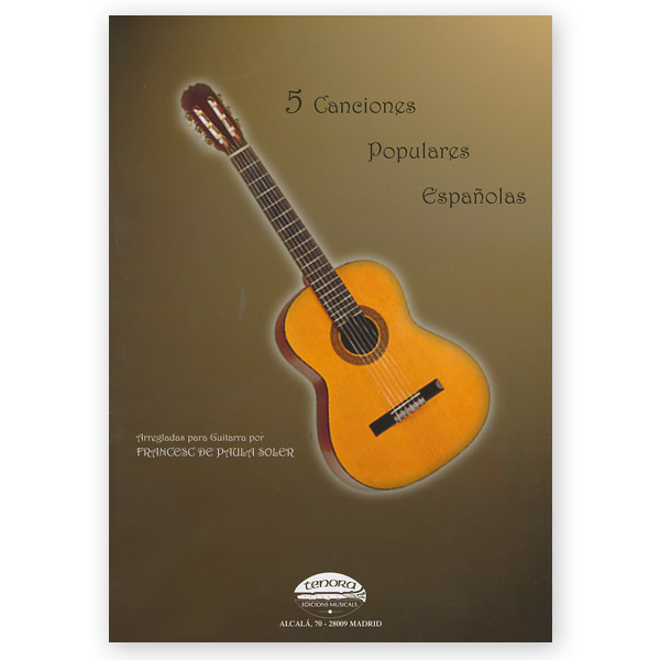 Burro Verde Publicidad Soler, Francesc de Paula. 5 Canciones Populares Españolas - Los Angeles  Classical Guitars