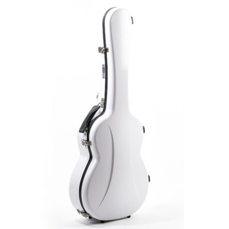 Visesnut Classical Guitar Case, Premiere Series, Gloss White w/ Case Cover