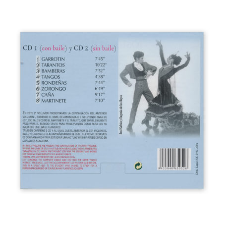 Baile Flamenco Vol.2 2CD Nivel Medio. José Galván - Image 2