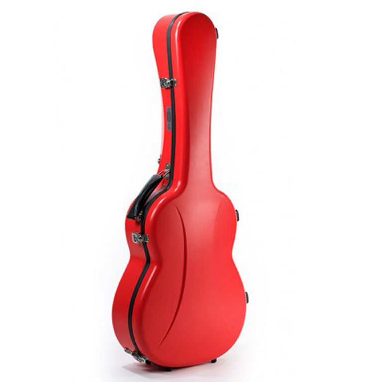 Visesnut Classical Guitar Case, Premiere Series, Scarlet Red w/ Case Cover