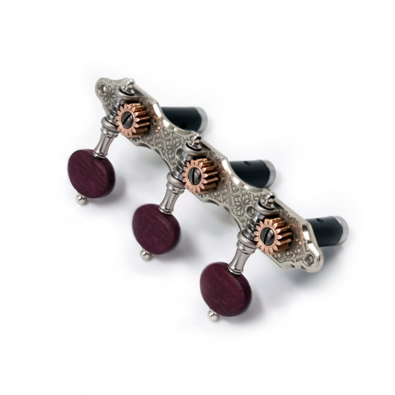 Visesnut Classical Tuners Natural Series (Hauser, Lotus, German Silver, Oval Purple Heart)