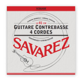 Savarez 4CB640R Contrabass 4 strings guitar 81cm, Normal Tension Full Set