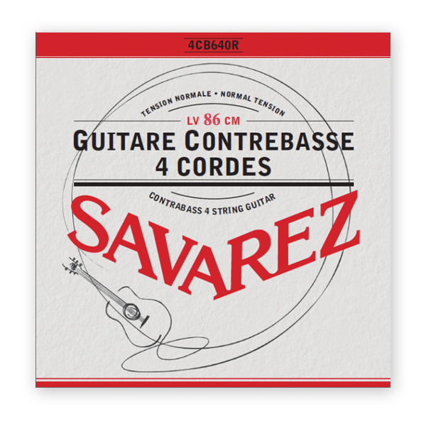 Savarez 4CB640RL Contrabass 4 strings guitar 86cm, Normal Tension Full Set