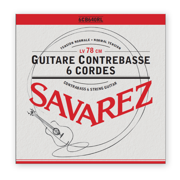 Savarez 6CB640RL Contrabass 6 strings guitar 78cm, Normal Tension Full Set